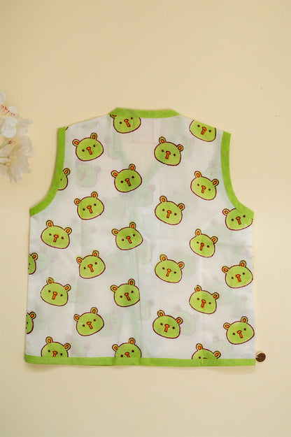 Green Panda Infant Jhabla