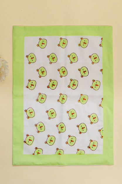 Green Panda Baby Bedding Cot Set