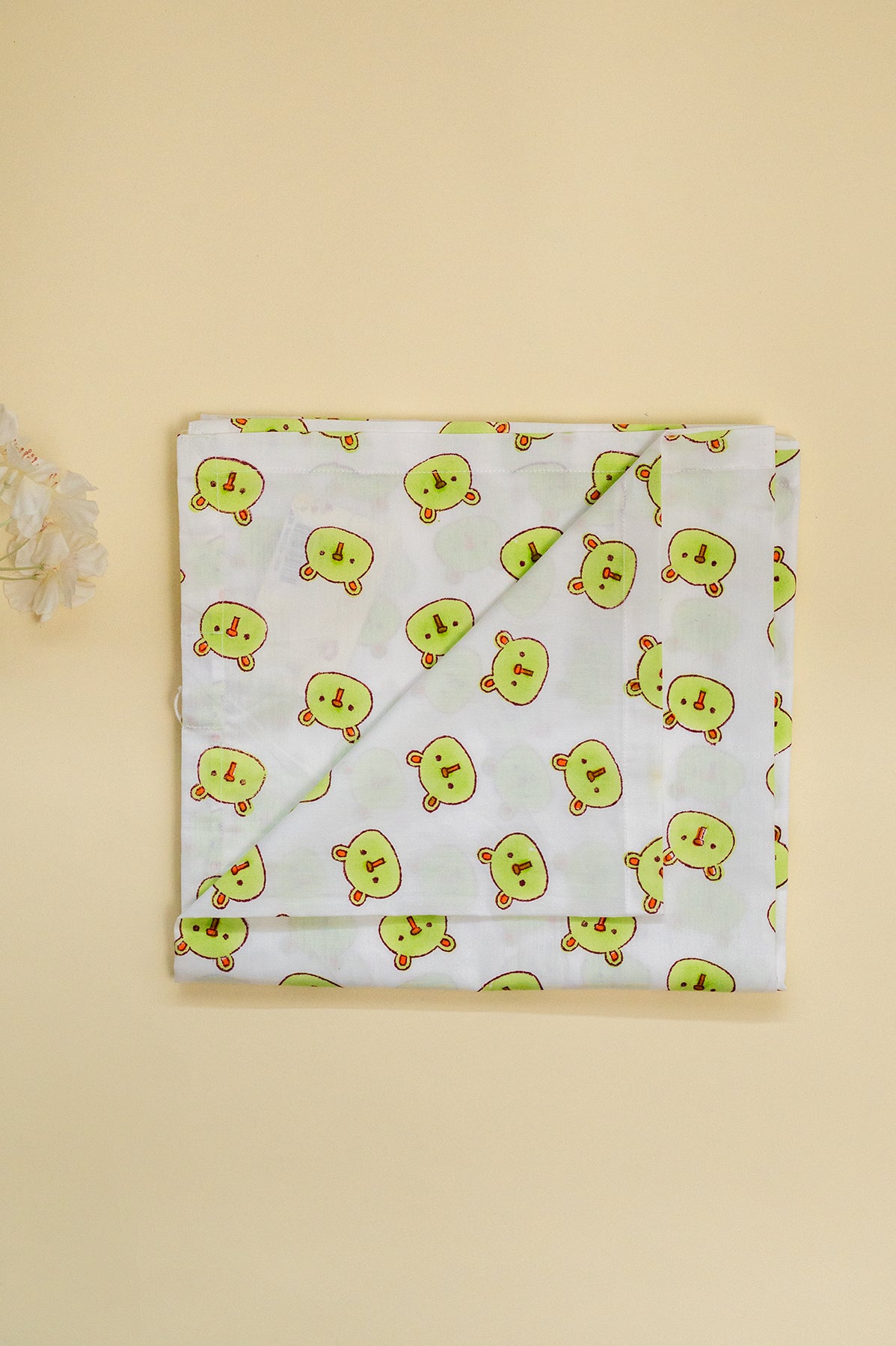 Green Panda Baby Bedding Cot Set