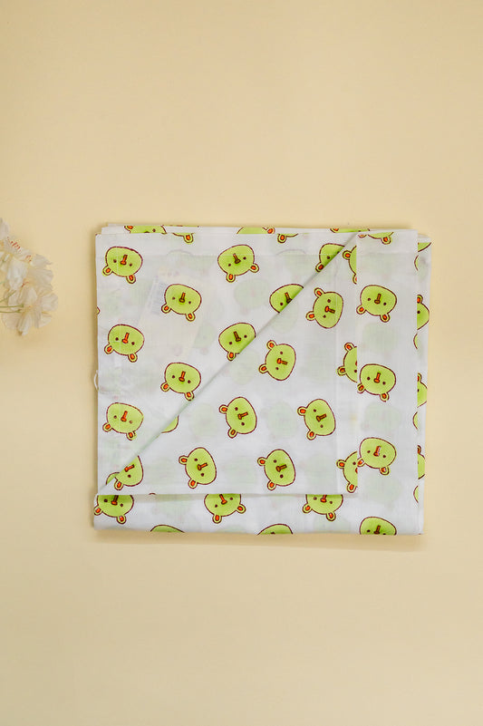 Green Panda Baby Bedding Cot Set