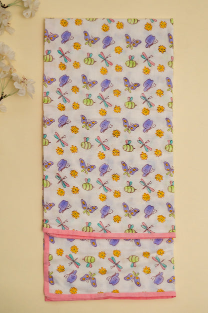 Multicolor Butterfly Cotton Swaddle