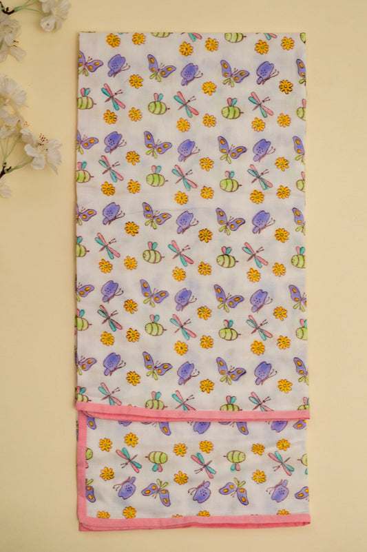 Multicolor Butterfly Cotton Swaddle