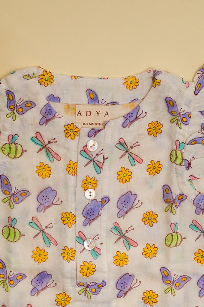 Lilac Butterfly Infant Romper