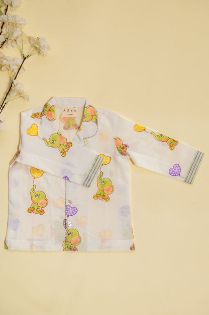 White Elephant Kids Night Suit