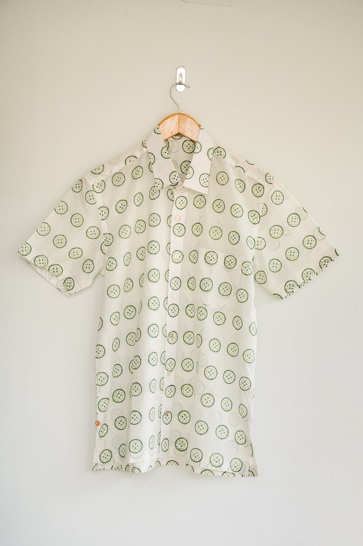 Green Button Men's Shirt