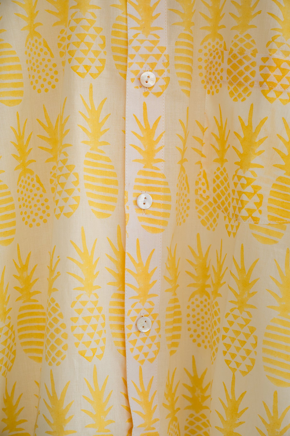 Yellow Pineapple Men's Shirt