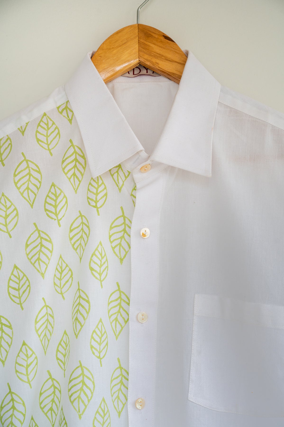 Half & Half Leaf Men's Shirt