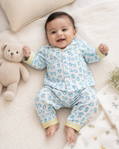 Blue Penguin Kids Night Suit