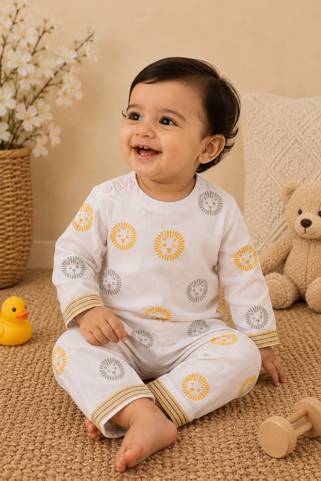 White Lion Kids Night Suit