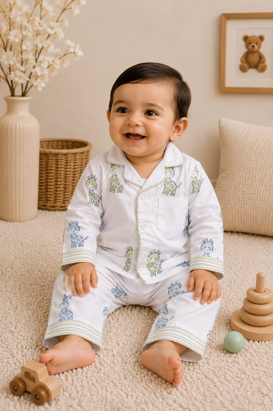 Grey Giraffe Kids Night Suit