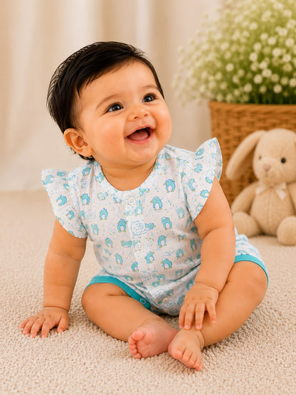 Blue Penguin Infant Romper