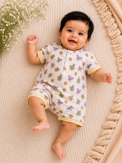 Lilac Butterfly Infant Romper