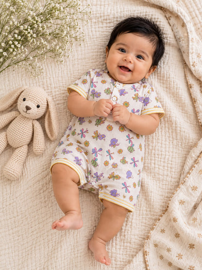 Lilac Butterfly Infant Romper