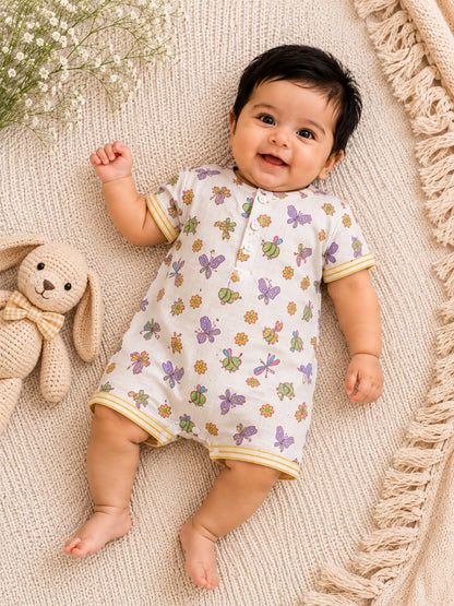 Lilac Butterfly Infant Romper
