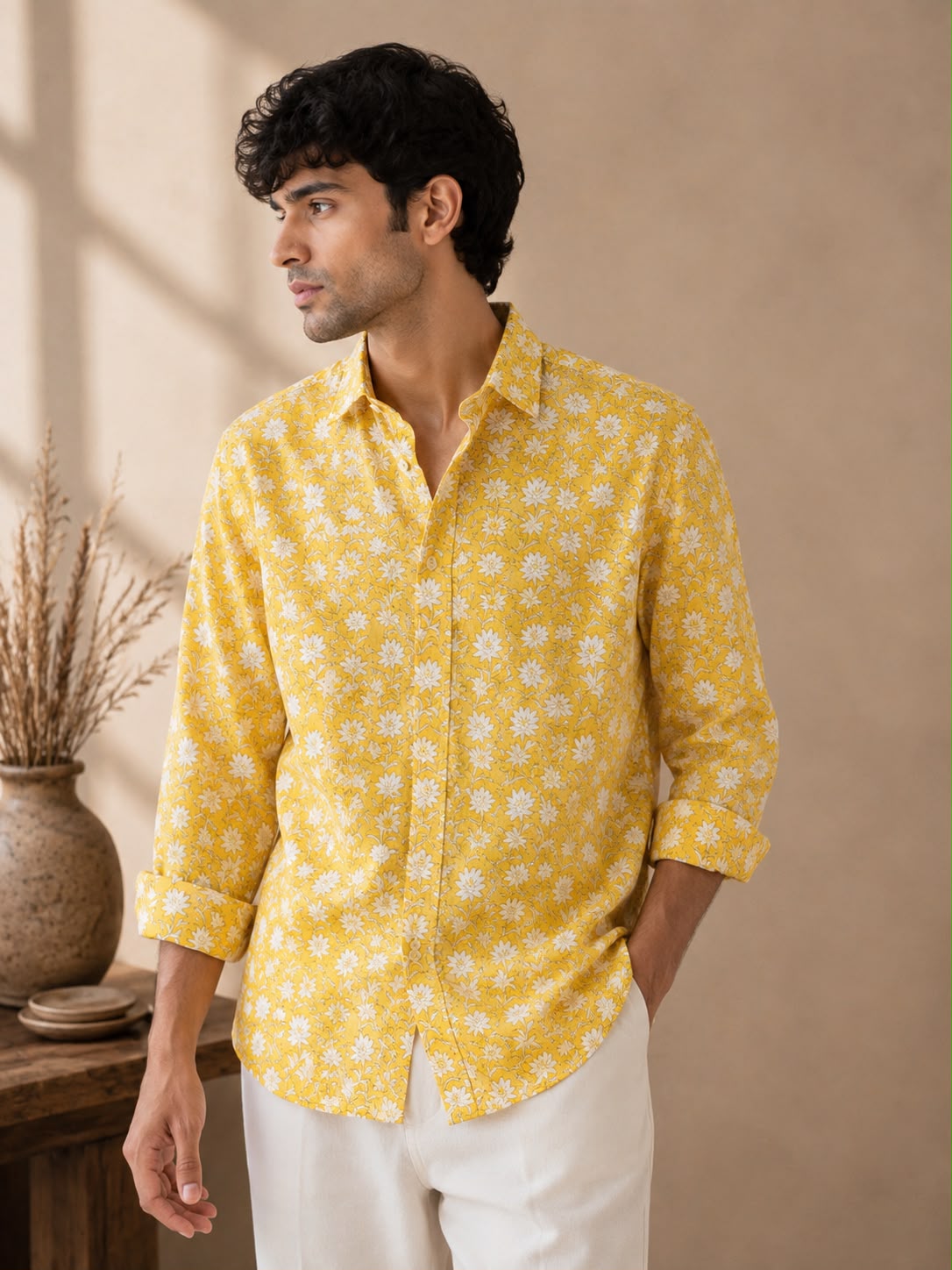 Light Gold Men's Shirt
