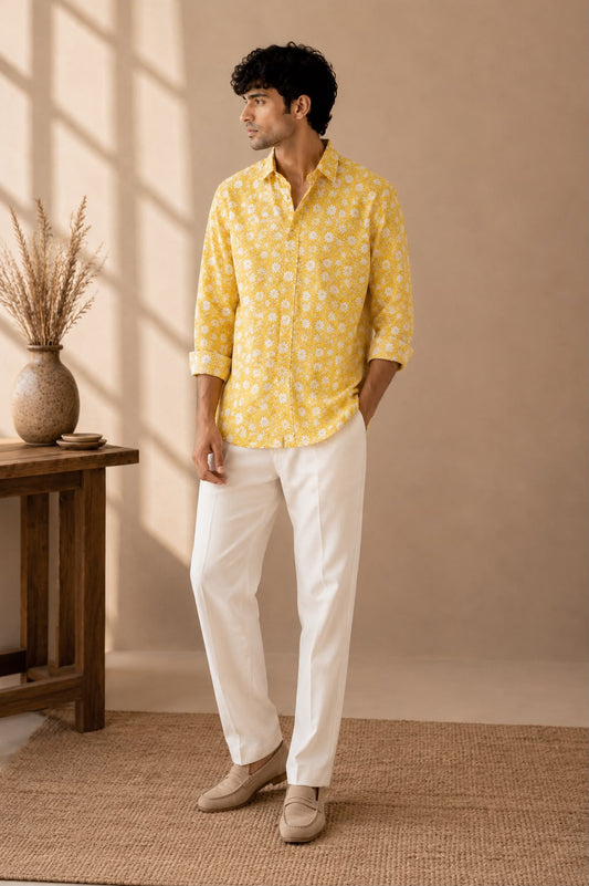 Light Gold Men's Shirt