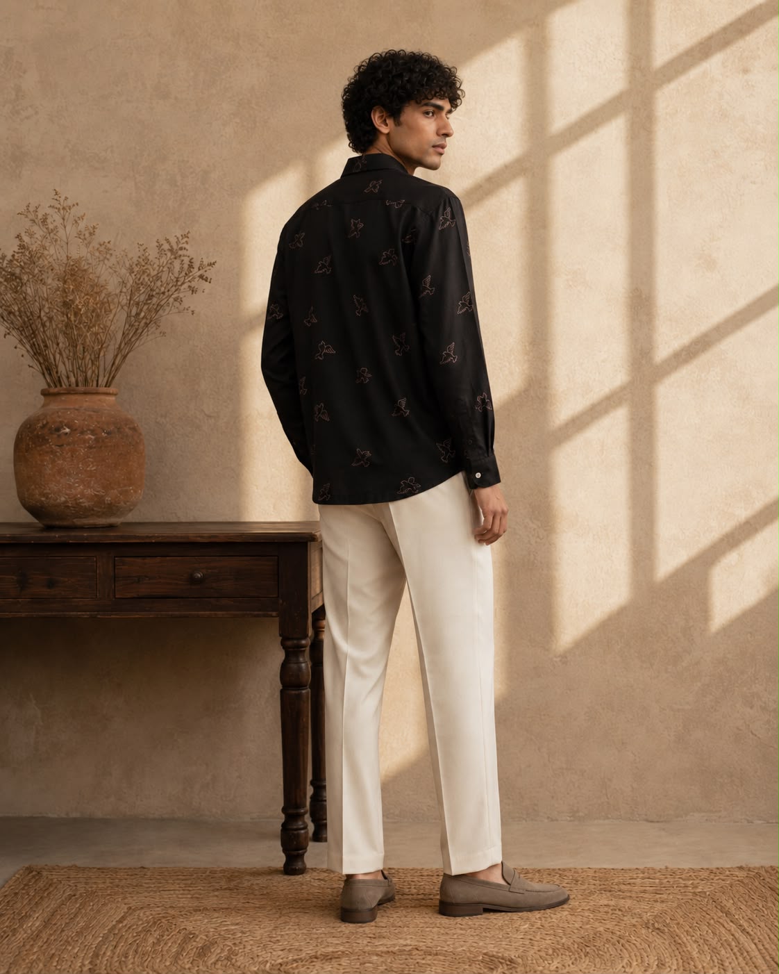 Black Bird Men's Shirt