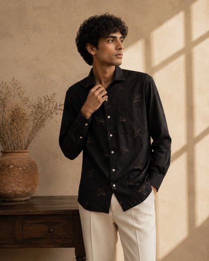 Black Bird Men's Shirt
