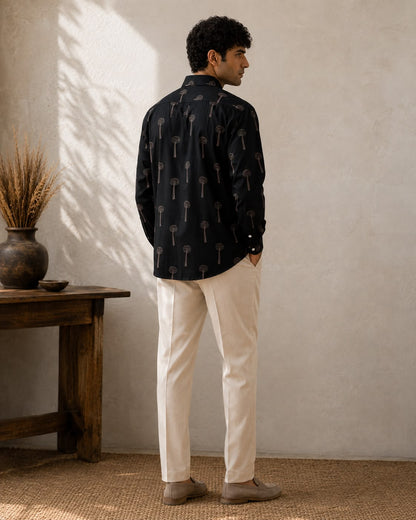 Black Baby's Breath Men's Shirt