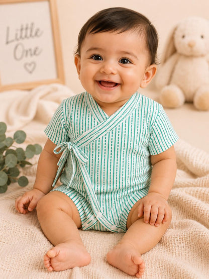 Mint Meadow Wrap Romper
