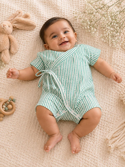 Mint Meadow Wrap Romper