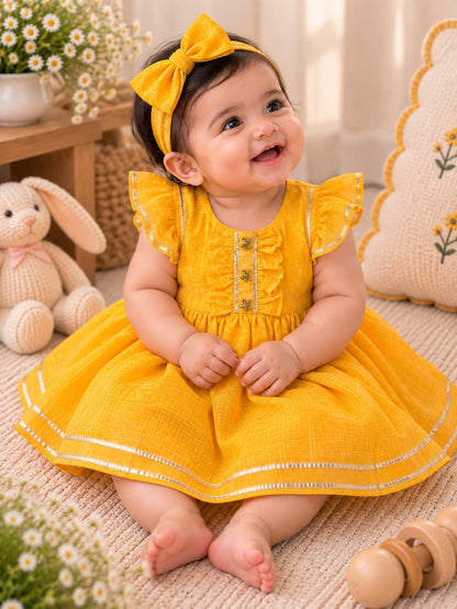 Newborn Yellow Jamna Set