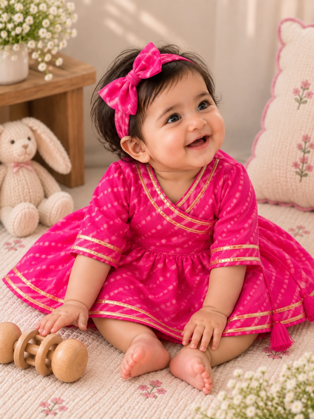 Newborn Pink  Jamna Set