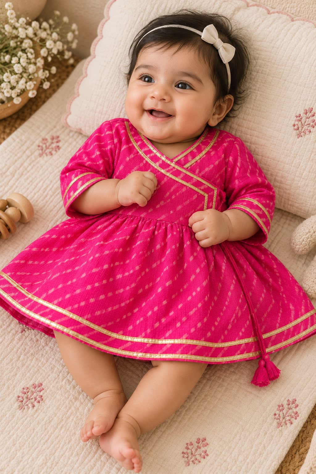 Newborn Pink  Jamna Set