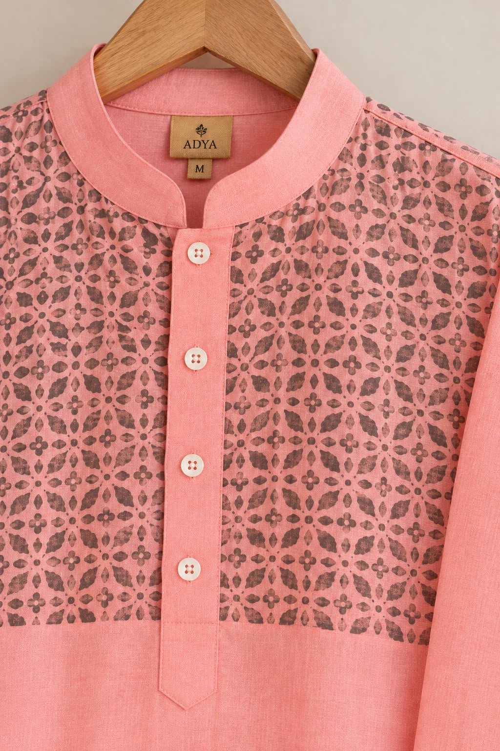 Gulabi Jaal Kurta
