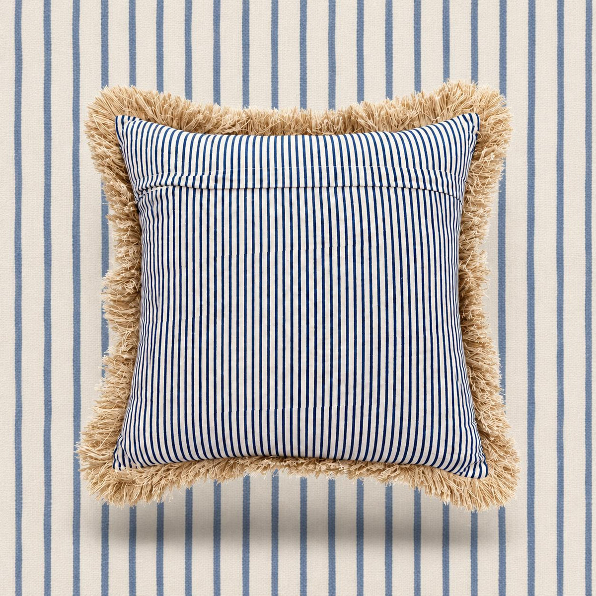 Blue Floral Cotton Cushion Cover Set