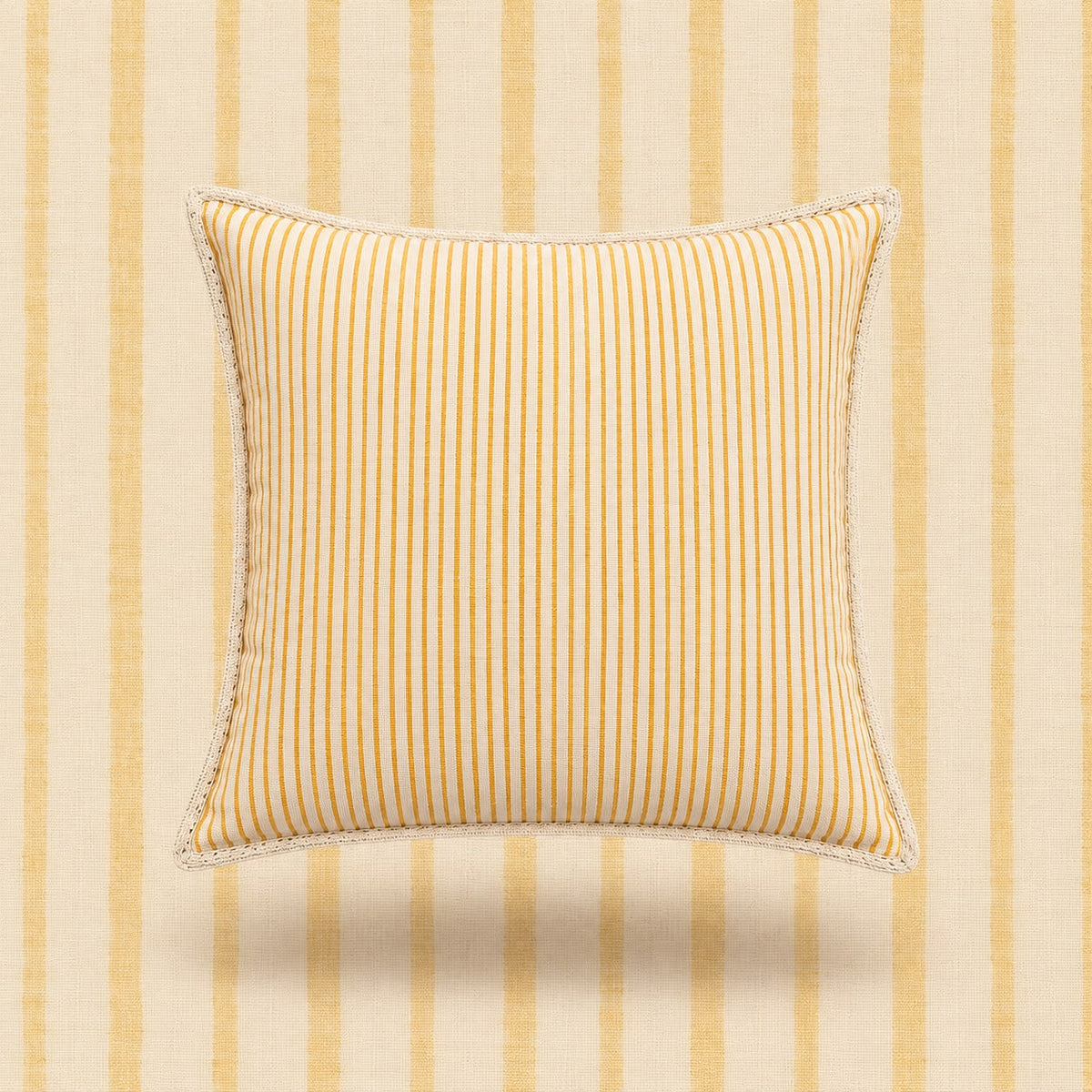 Yellow Floral Cushion Cover Set