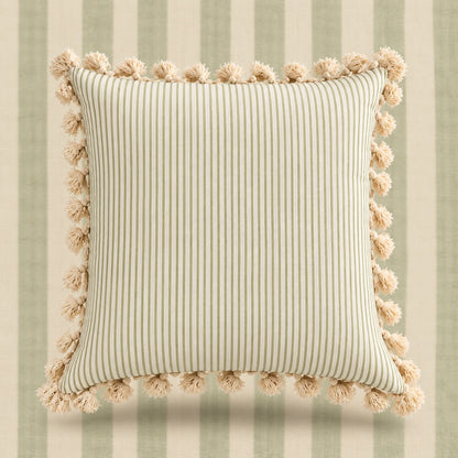 Mosaic White Hand Block Printed Cushion Cover Set