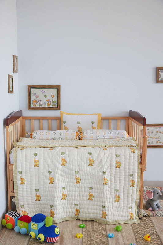 Ellie The Elephant Cot Set