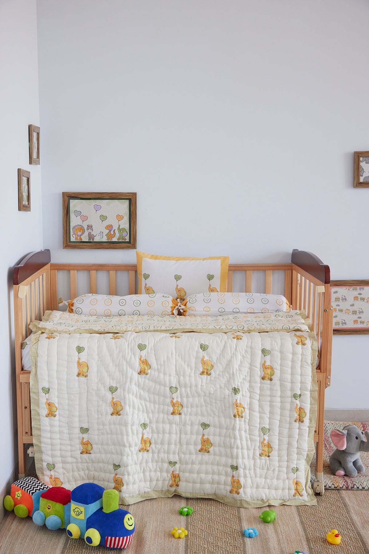 Ellie The Elephant Baby Quilt