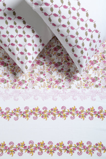 Ruby Floral Cotton Bedcover