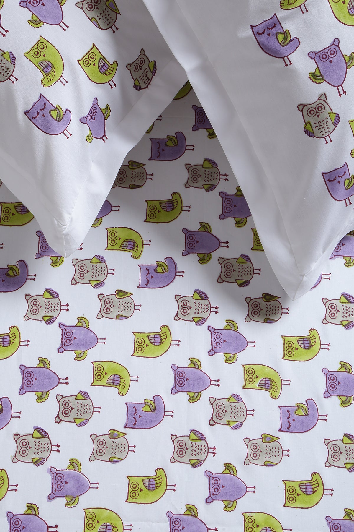Orchid Candy Owl Kids Bedsheet