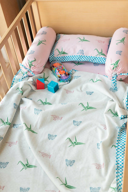 Origami Blush Cot Set