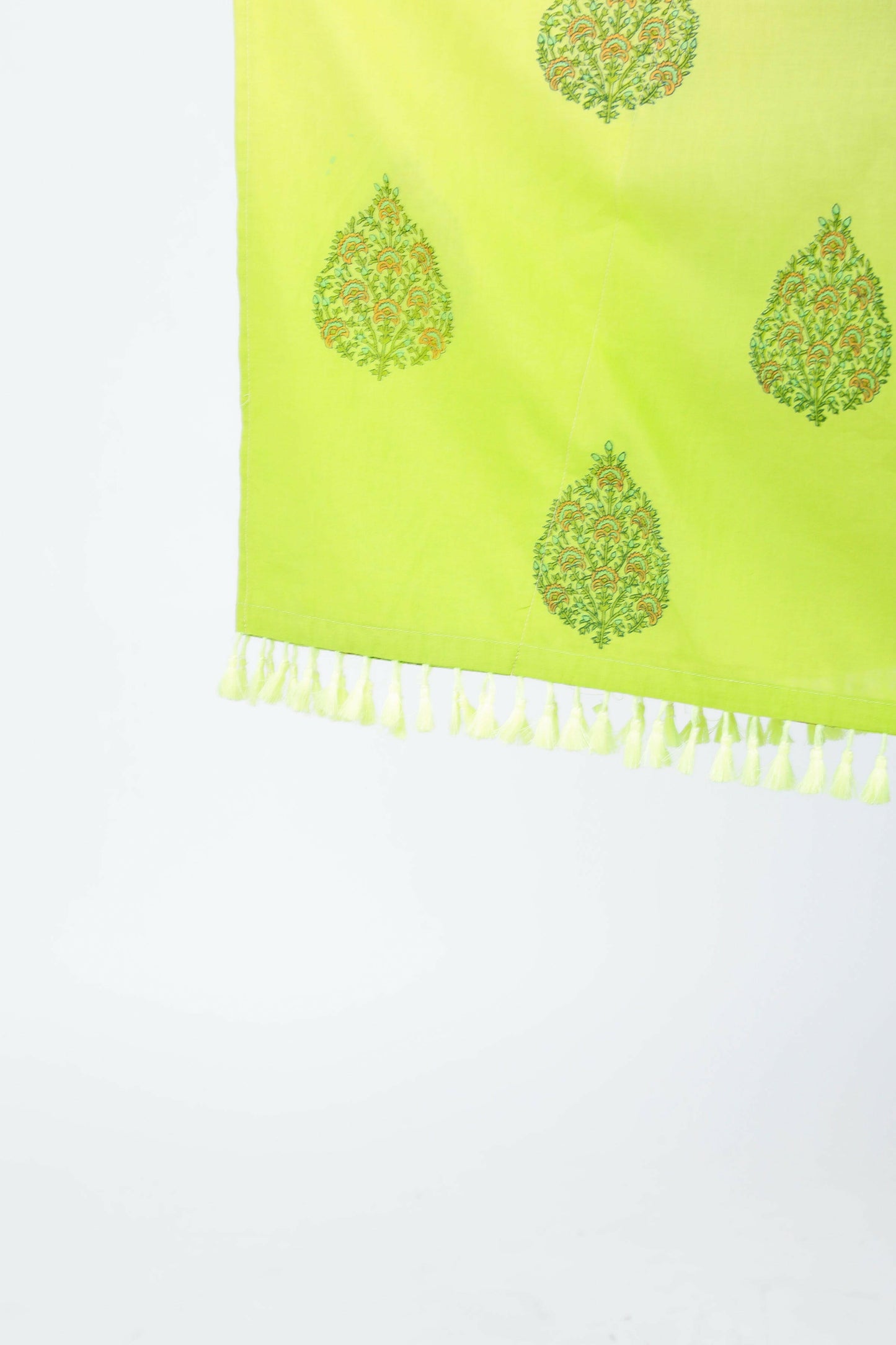 Lime Green Ombre Women's Kaftan